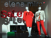 Изготовление декораций для витрин магазинов Elena Miro